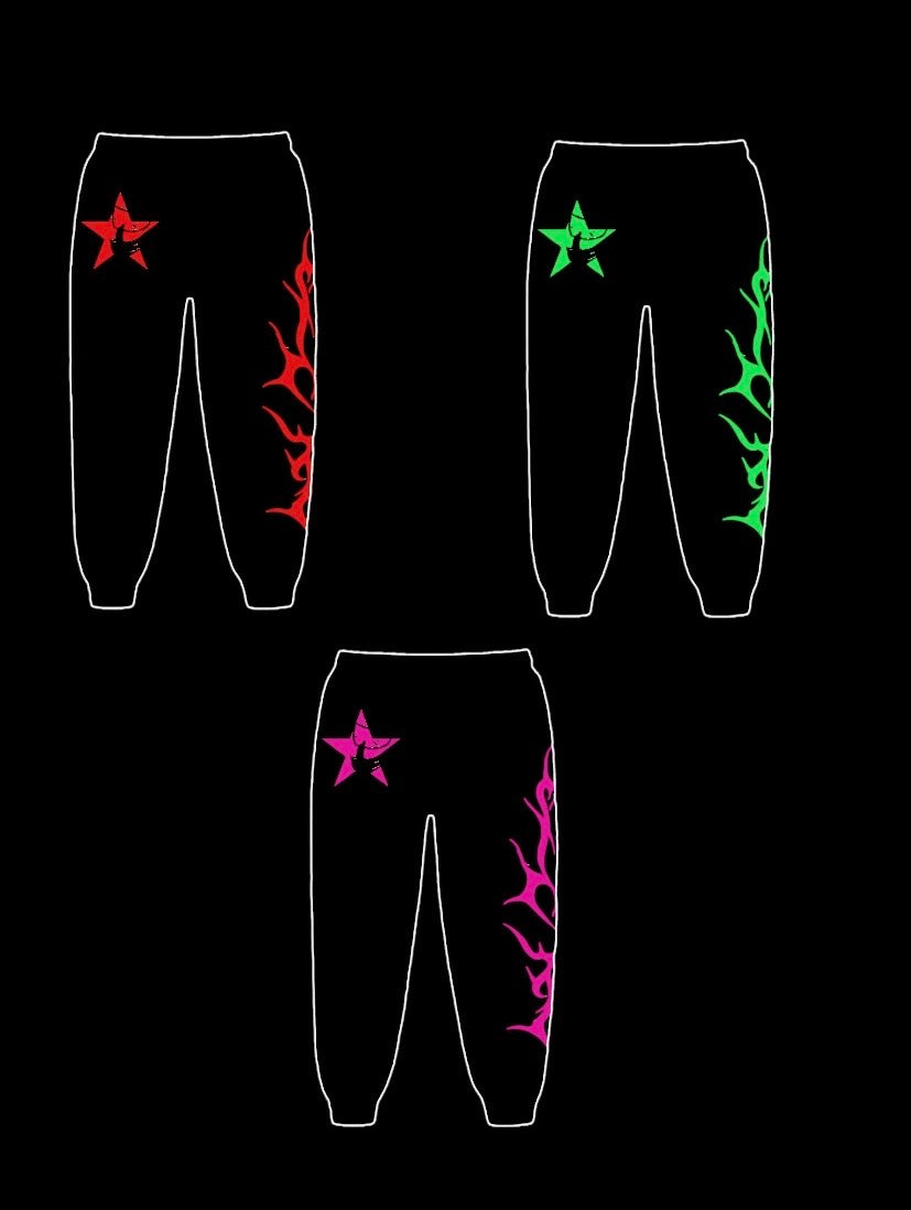 RR P2 Mask Black Sweatpants