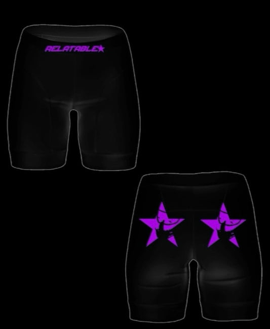 RR Black Biker Shorts