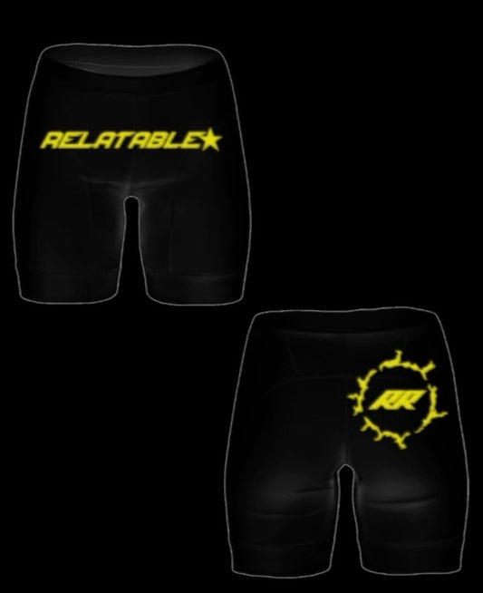 RR Black Biker Shorts